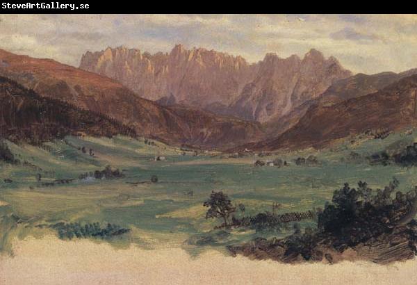 Frederic E.Church Hinter Schonau and Reiteralp Mountains,Bavaria